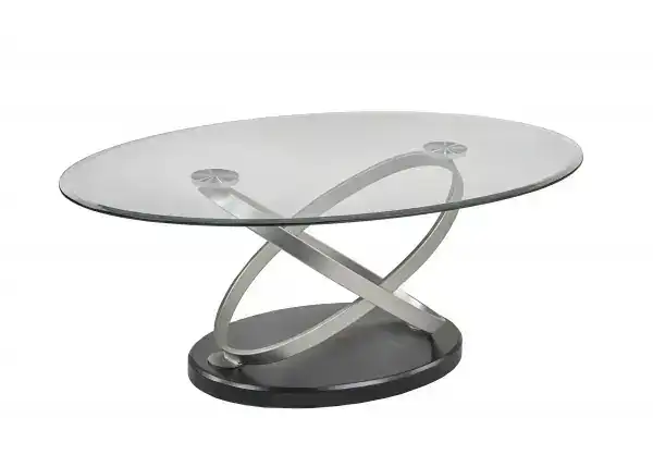 COFFEE TABLE - BLACK/SILVER