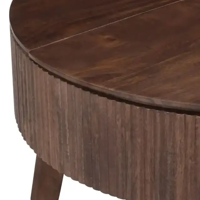 Balark Round Lift-Top Coffee Table in Walnut