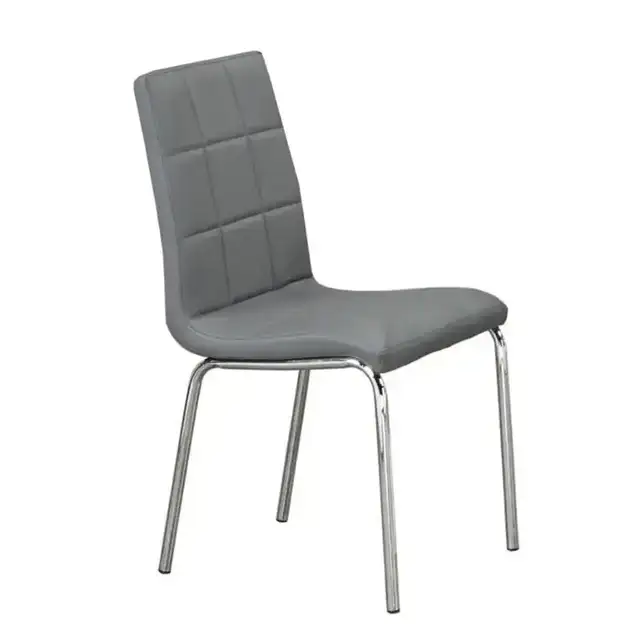 C 1762 - Chair (Grey PU) — 1 Chair
