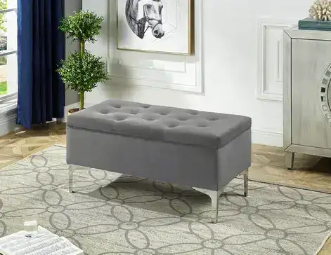 IF 6255 - Bench (Grey Velvet)