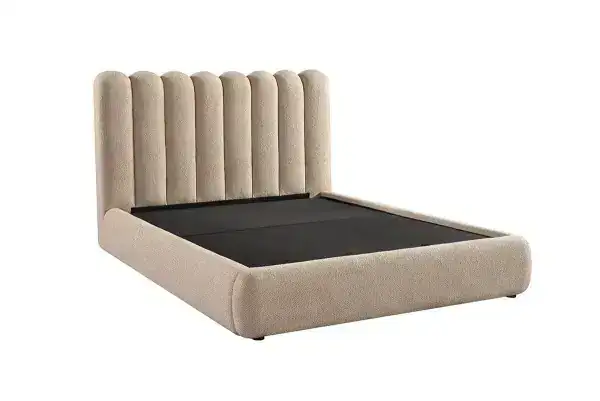 KING LIFT BED FRAME - TAUPE