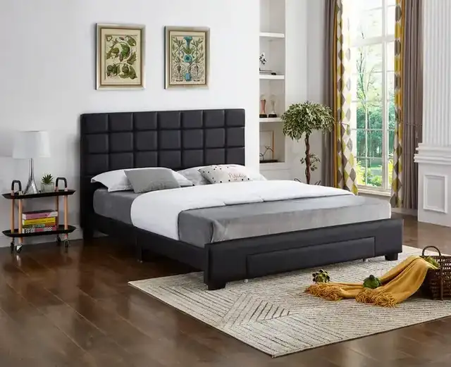 IF 5490 (Black PU) Bed