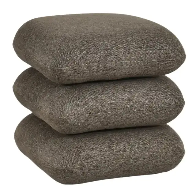 Rylee Square Ottoman in Brown