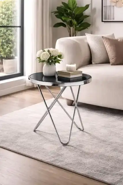 ACCENT TABLE - SILVER