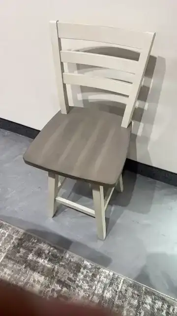COUNTER STOOL - GREY/WHITE (OPEN BOX)