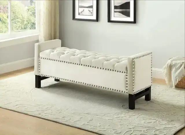 IF 6402 - Bench (Creme Velvet)