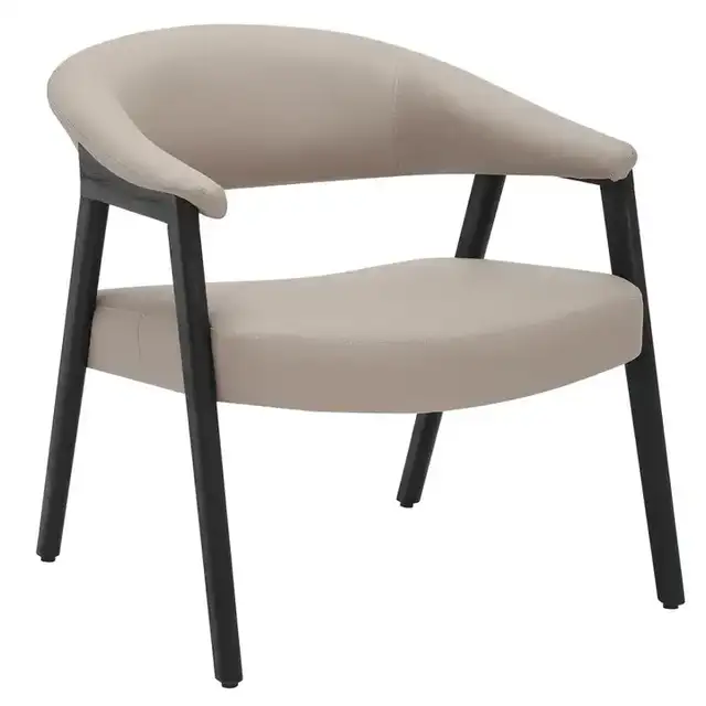 Bexley Accent Chair in Mushroom and Black