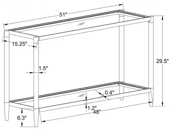 CONSOLE TABLE - GOLD