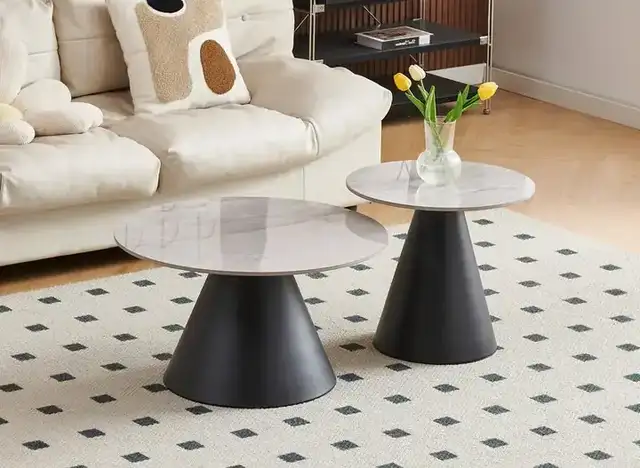 IF 2201 - 2Pc Coffee Tbl Set (Armani Grey Stone)