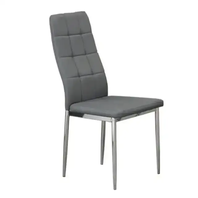 C 1772 - Chair (Grey PU) — 1 Chair