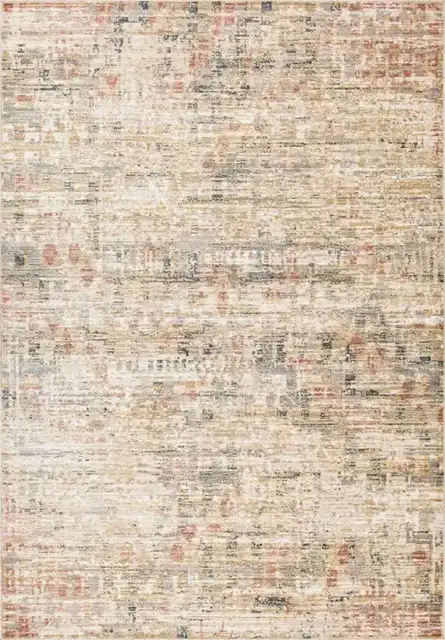 5 X 8 AREA RUG - TAN/BROWN/RUST