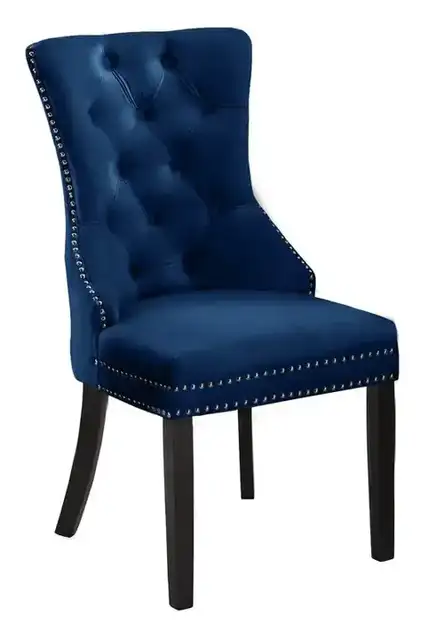 C 1222 - Chair (Blue Velvet) — 1 Chair