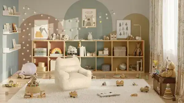 KIDS' CHAIR - BEIGE