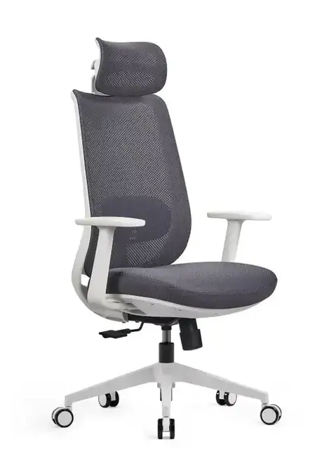 OFFICE CHAIR - CHARCOAL/WHITE