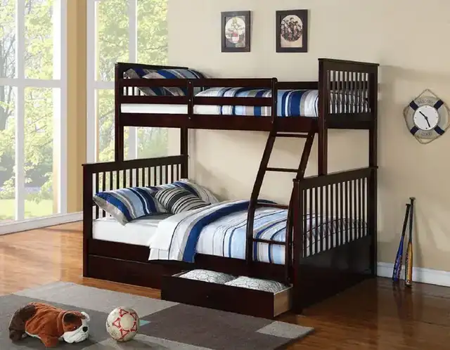B 122 Single/Double Bunk Bed - Espresso