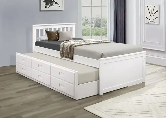 IF 300 Single/Single Captain Bed - White