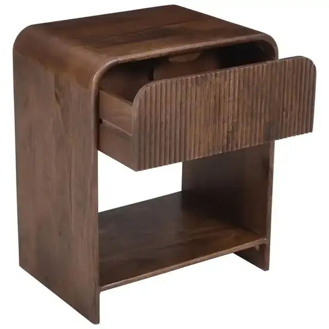 Amoli 1 Drawer Accent Table in Walnut