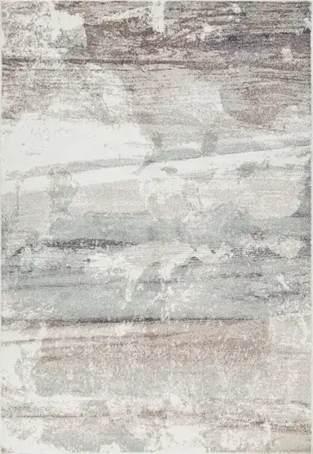 8 X 11 AREA RUG - WHITE/BEIGE