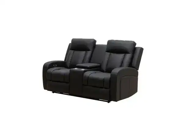 POWER RECLINER LOVE SEAT - BLACK