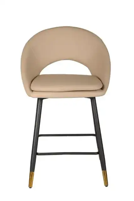COUNTER STOOL, SET OF 2, BEIGE