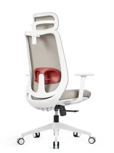OFFICE CHAIR - TAUPE/WHITE