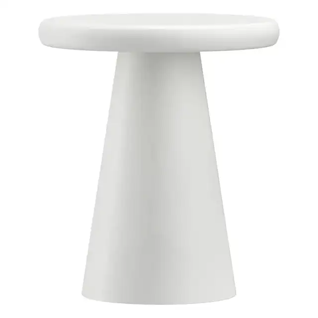 Galio Round Accent Table in White
