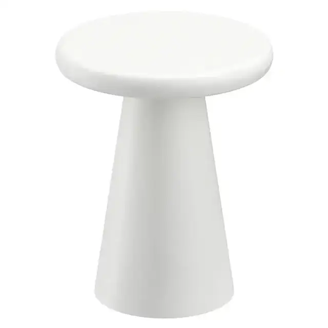 Galio Round Accent Table in White