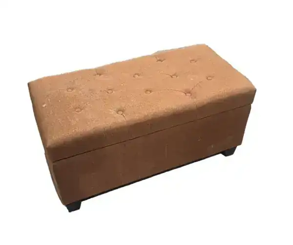 STORAGE OTTOMAN - BROWN (OPEN BOX)