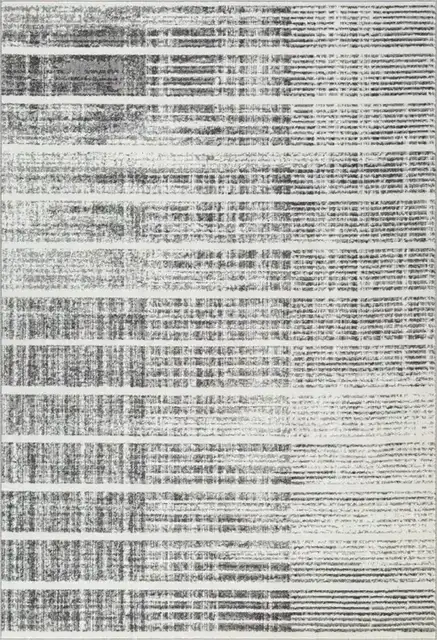 8 X 11 AREA RUG - WHITE/SILVER