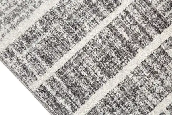 8 X 11 AREA RUG - WHITE/SILVER