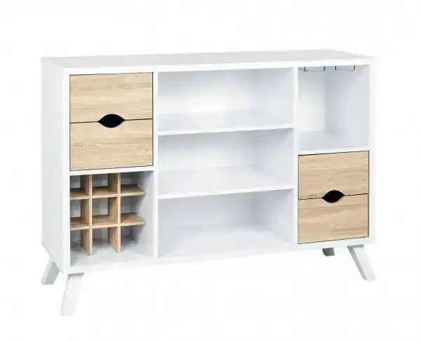 BUFFET/SERVER - WHITE/OAK