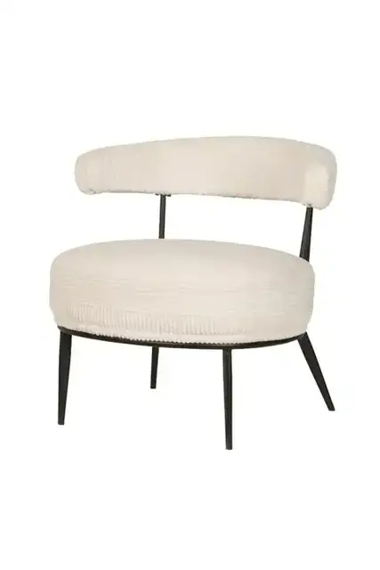 ACCENT CHAIR - CREAM — 1 Chair