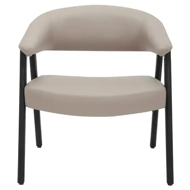 Bexley Accent Chair in Mushroom and Black