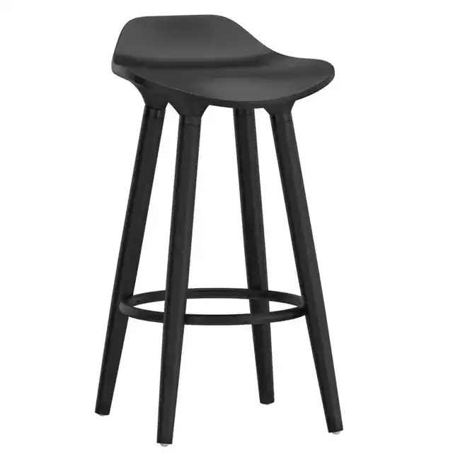 Trex 26" Counter Stool, Set of 2 in Black and Black