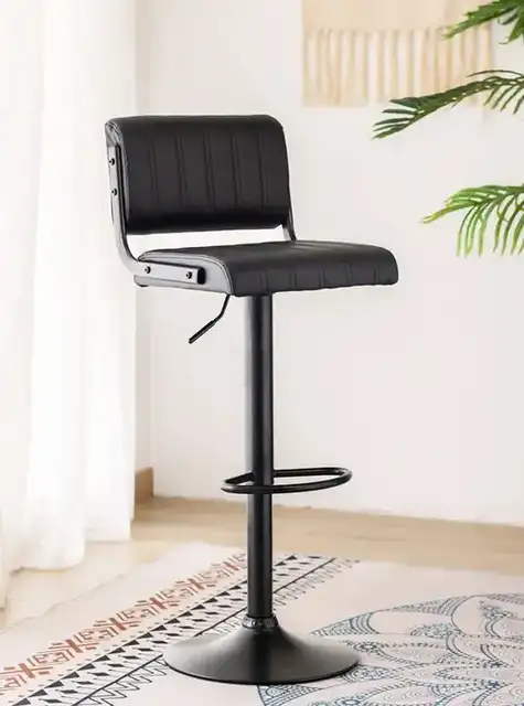ST 7800 - Bar Stool - Black PU