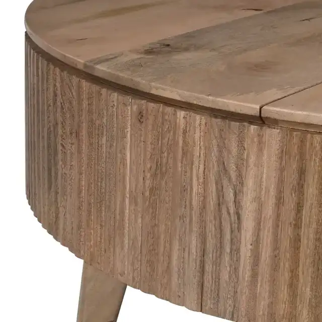 Balark Round Lift-Top Coffee Table in Natural