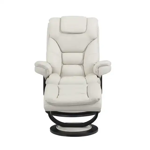 IF 6202 - Recliner (Light Beige Leather)