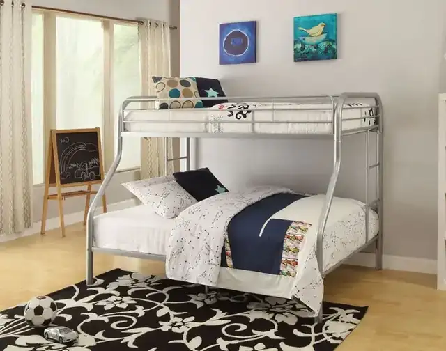 B 501 Single/Double Bunk Bed - Grey