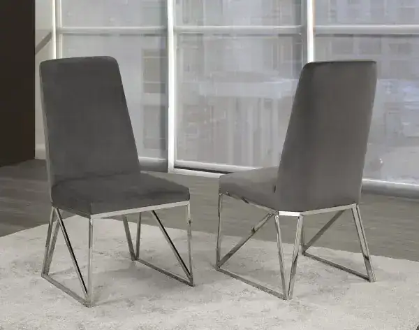 DINING CHAIR, SET OF 2 - BLACK