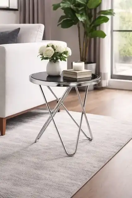 ACCENT TABLE - SILVER