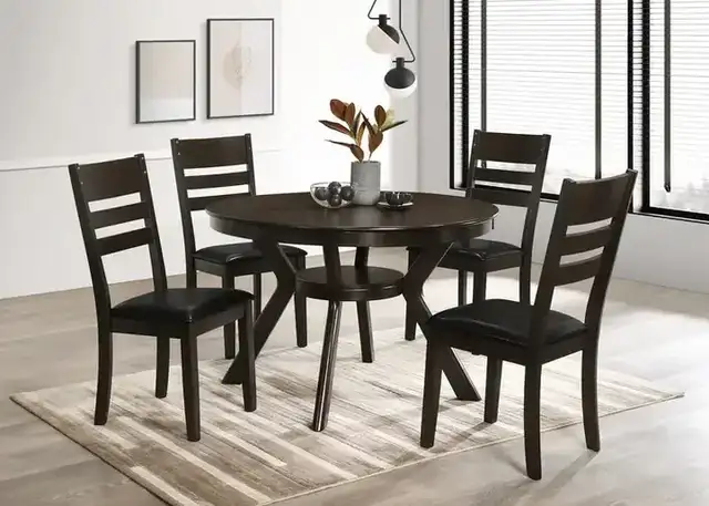 C 1091 - Chair (Black PU) — 1 Chair