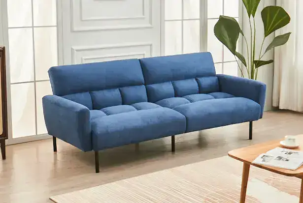 IF 8040 - Klik Klak Sofa Bed (Blue Fabric)