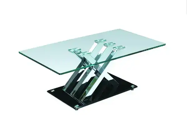 COFFEE TABLE - SILVER/BLACK