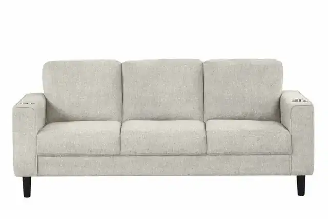 IF 8241 (Beige) - 3Pc Sofa Stationary Set