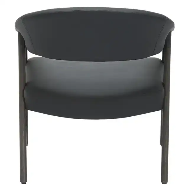 Bexley Accent Chair in Black and Dark Walnut