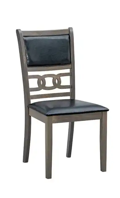 C 1083 - Chair (Black PU) — 1 Chair