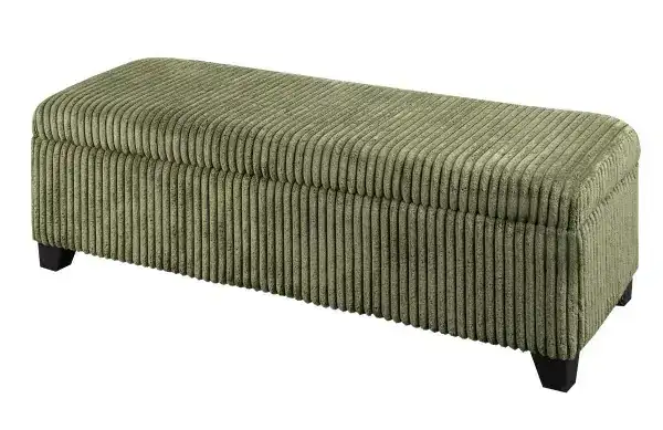 STORAGE OTTOMAN - GREEN