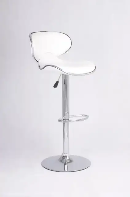 ST 7703-W - Bar Stool - White PU