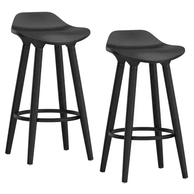 Trex 26" Counter Stool, Set of 2 in Black and Black