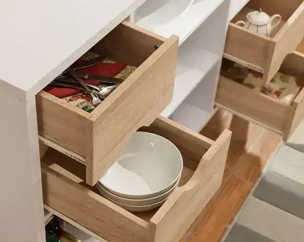 BUFFET/SERVER - WHITE/OAK
